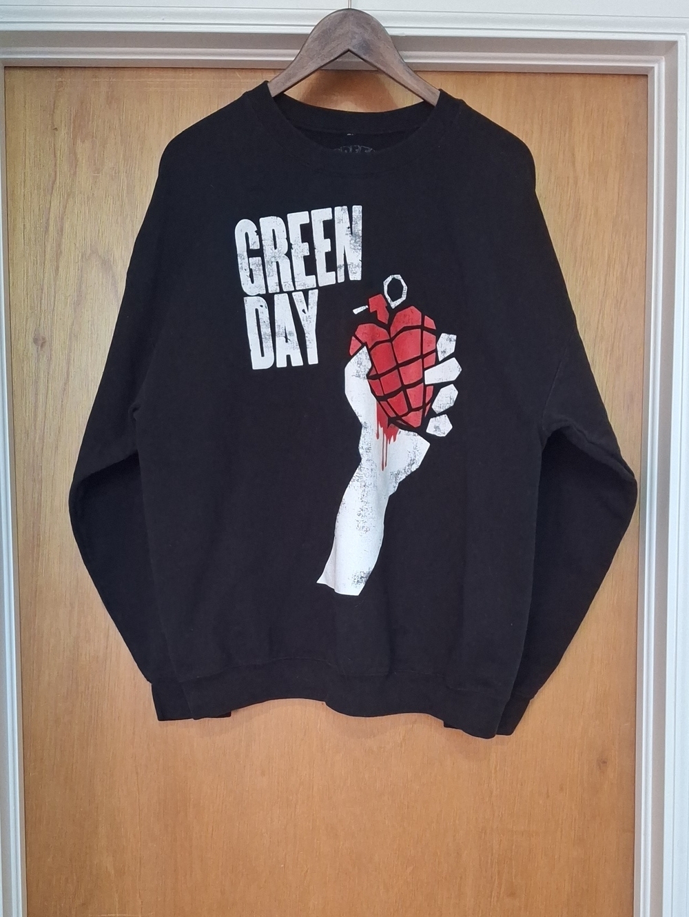 Black Green Day Crewneck Sweater